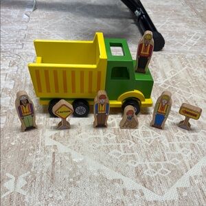 Jack Rabbit Creations Wooden Construction Crew Magnetic Truck